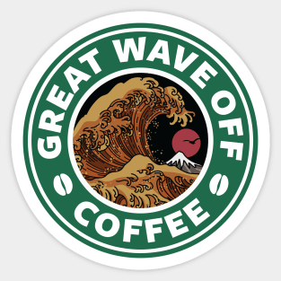 Great Wave Off Coffee Sticker